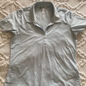 Adidas Women Short Sleeve Golf Polo Shirt- Baby Blue